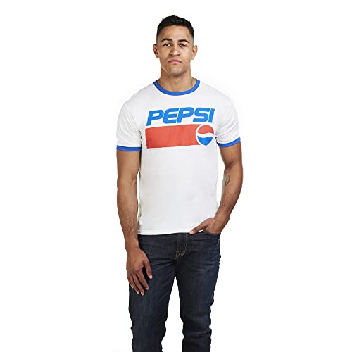 Pepsi 1991 Camiseta-Camisa, Blanco...