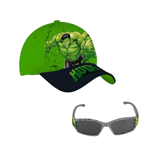 Marvel Hulk Gorra y Gafas de Sol para...