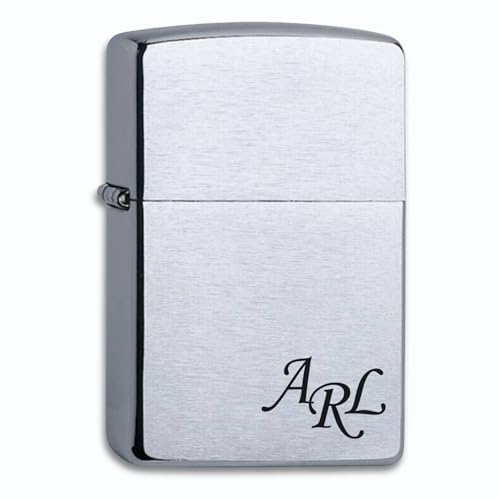 Zippo Mechero de gasolina con iniciales...