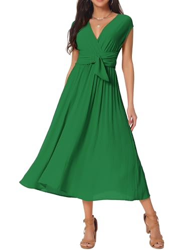 Seta T Vestido Midi Plisado con Volantes...