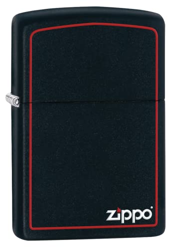 Zippo Logo Mechero, Unisex Adulto, Black...