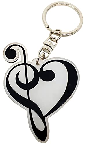 LLAVERO MUSICA EN FORMA CORAZON CON...