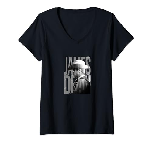 Mujer James Dean_001 Camiseta Cuello V