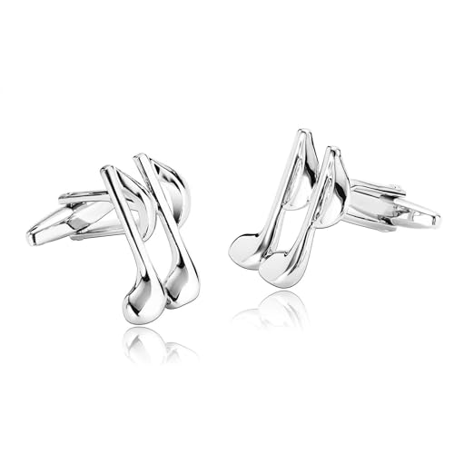 Gemelos de plata para hombre, diseño de...