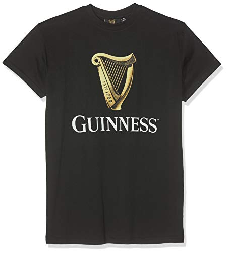 Guinness Blk Guin Harp R/N T Camiseta,...