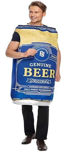 thematys Disfraz de lata de cerveza de...