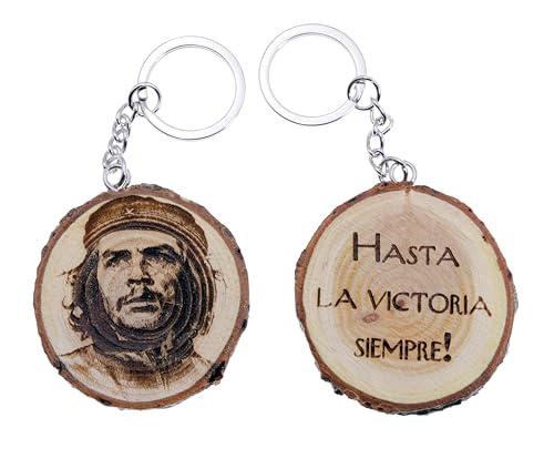 Llavero de madera natural con...