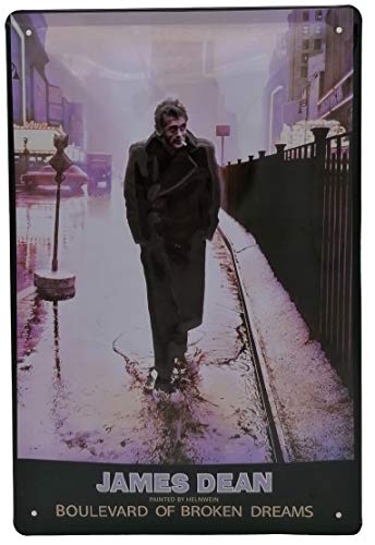 James Dean - Cartel de chapa (30 x 20...