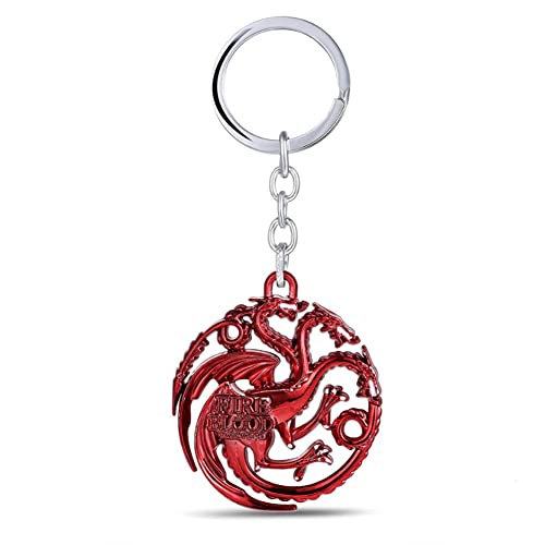 Bkinpid Dragon Key Chain House Targaryen...