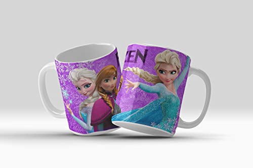 newseny Taza niña Frozen Anna y Elsa...