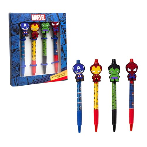 Marvel Bolígrafos, Pack de 4...
