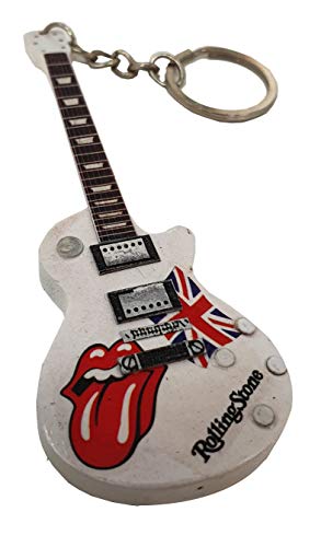 LLAVERO MADERA GUITARRA ROLLING STONES...