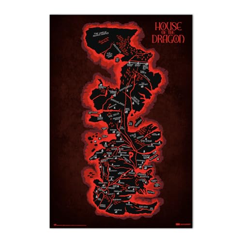 Grupo Erik Poster Juego Tronos Mapa de...