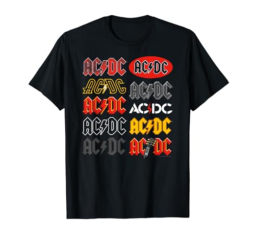ACDC Multi Logos Rock Music Band...