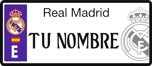 Real Madrid Matrícula Personalizada con...