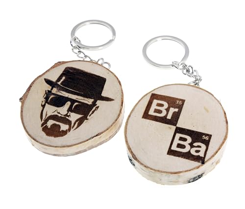 Llavero de madera natural con Walter...