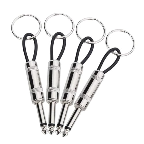 Llaveros De Enchufe De Guitarra,4 PCS...