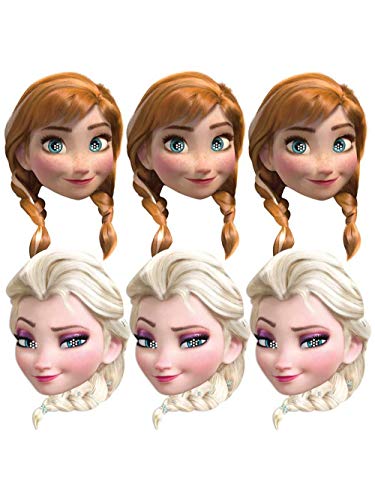 Paquete de 6 - Máscaras Disney Frozen -...