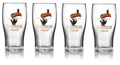 Guinness - Juego de 4 vasos de pinta