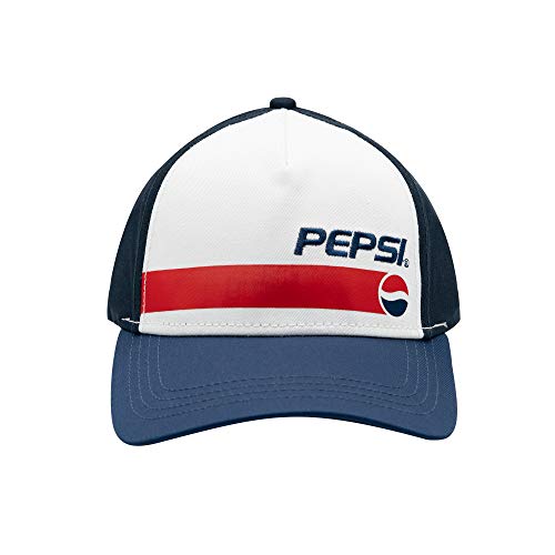 Pepsi Sombrero Snapback de malla blanco,...