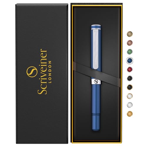Scriveiner Bolígrafo azul EDC de lujo,...
