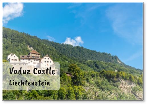 Imán para nevera con castillo de Vaduz...