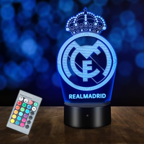 HooJtny real madrid Lámpara 3D...