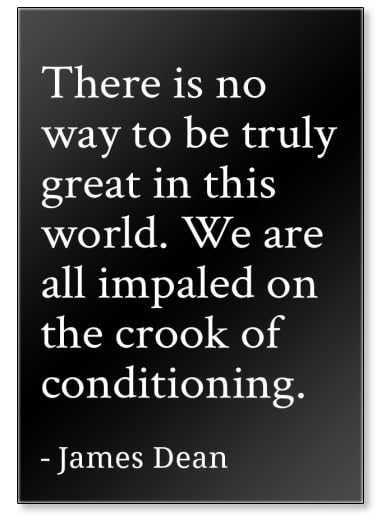 Imán para nevera con cita James Dean,...