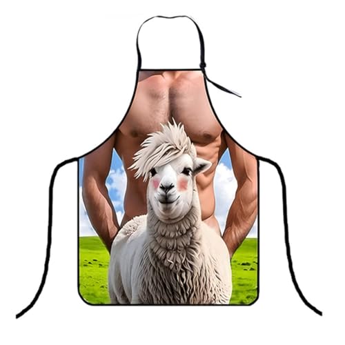 UENXRXE 1 Piezas Delantal Barbacoa...