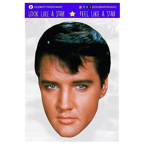 Elvis Mask Celebrity Face Masks Singer...