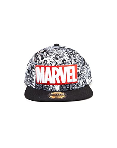 Marvel Comics Logo and Comic Pattern...