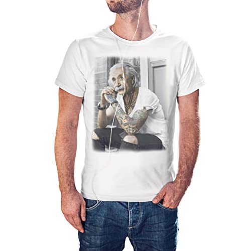 KMF T-SHIRT - Camiseta Hombre Einstein...