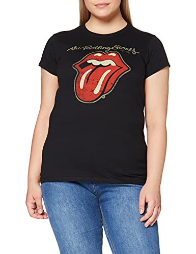 Rolling Stones Plastered Tongue Camisa,...