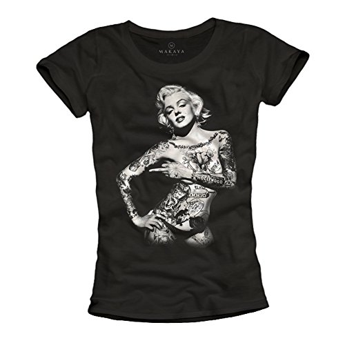 Camiseta Marilyn Monroe Tattoo Pin Up...
