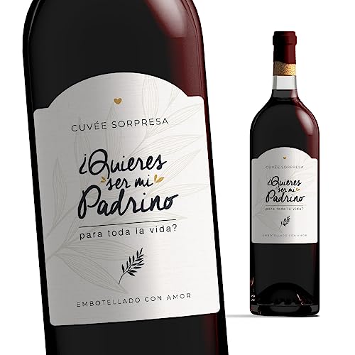 Etiqueta de botella Padrino | ¿ Quieres...