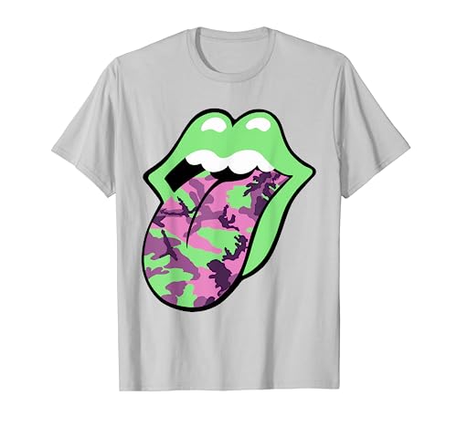 Oficial Rolling Stones Rosa y Verde Camo...