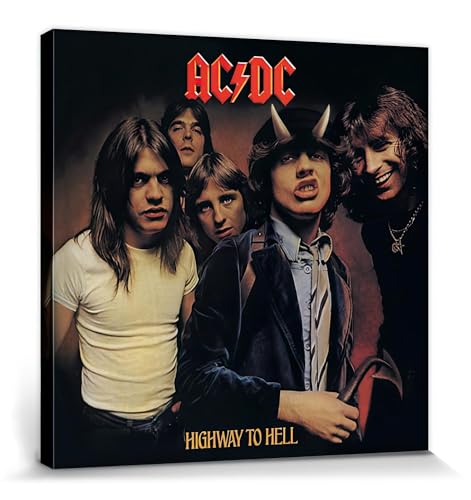 1art1 AC/DC Póster Impresión En Lienzo...