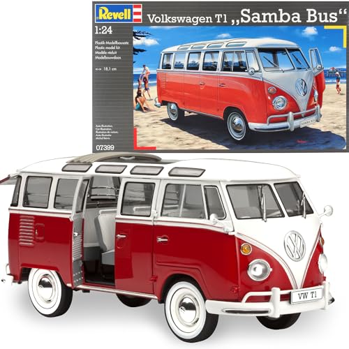 Revell- VW T1 Samba Bus Maqueta Coche,...