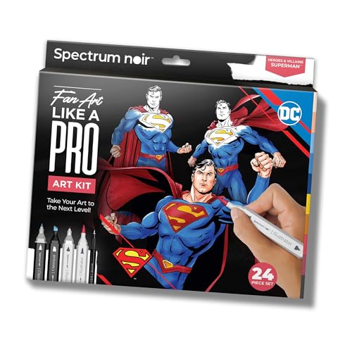 Spectrum Noir DC Comics Superman Art -...