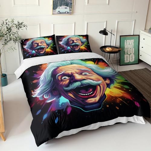 Einstein Ropa De Cama Funda De Edredón...
