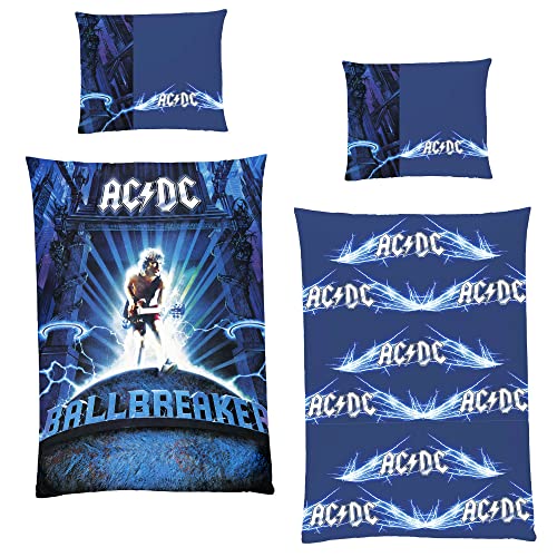 ACDC Rock - Juego de ropa de cama (135 x...