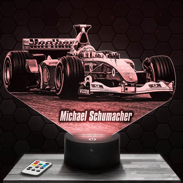 Lámpara 3D Michael Schumacher F1...