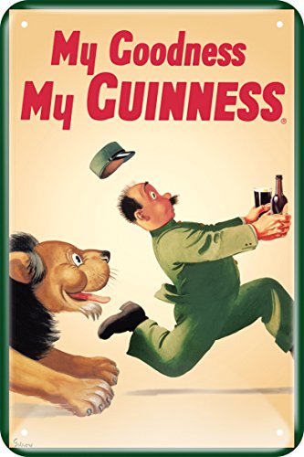 Guinness Metal Sign With Iconic Lion...