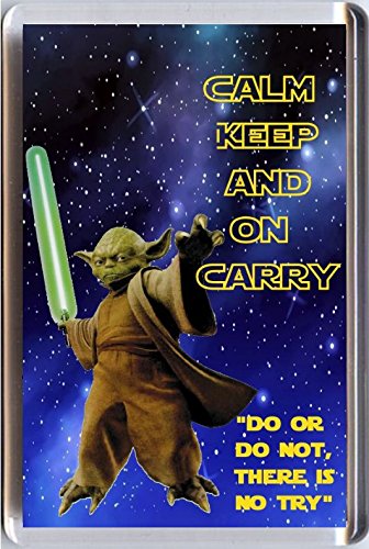 Imán para nevera con imagen de Yoda de...