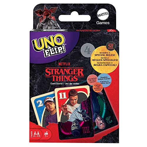 Mattel Games UNO Flip Stranger Things,...