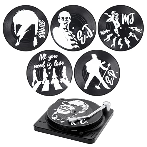 Coolty Juego de 6 posavasos de vinilo...