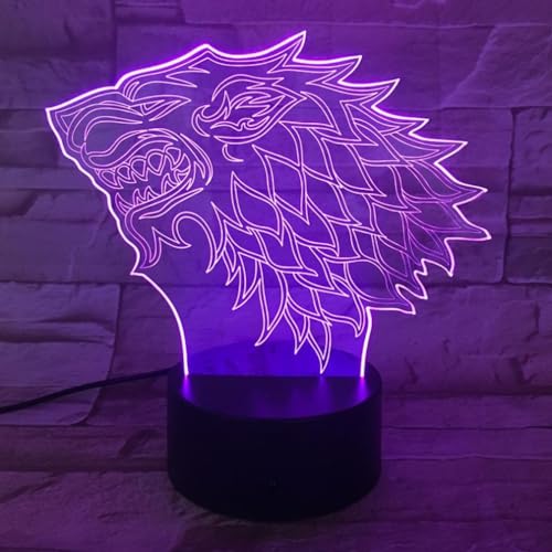 YFFSYLSF Games Thrones - Lámpara LED de...