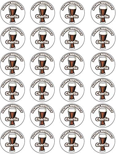 Pegatinas de cumpleaños personalizables...