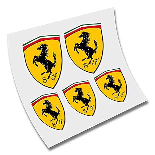 5X PEGATINA FERRARI ESCUDO VINILO...