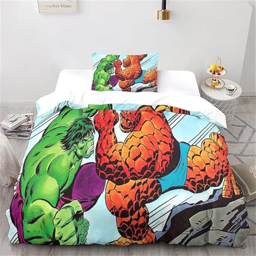 CHENGHUO Hulk Ropa de cama infantil de...